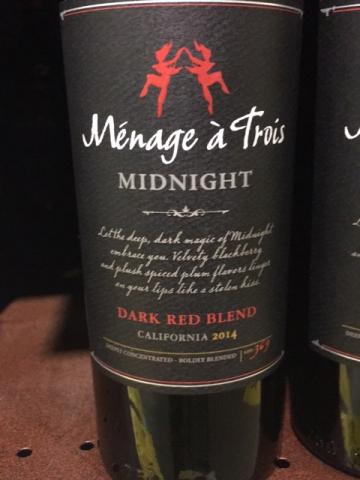 Ménage à Trois - Midnight Dark Red Blend - 2014