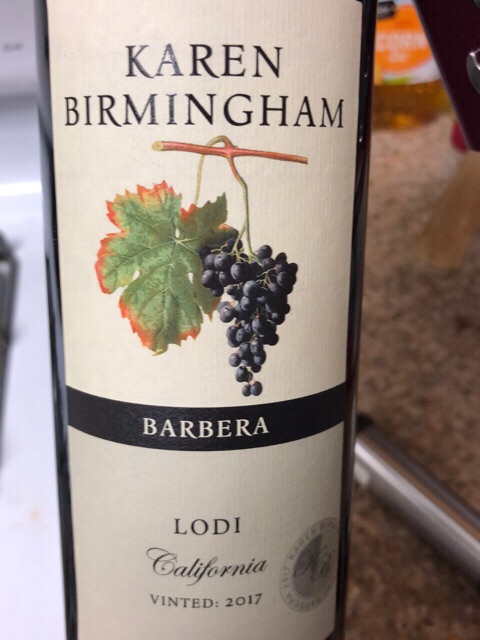 Karen Birmingham - Barbera - 2017