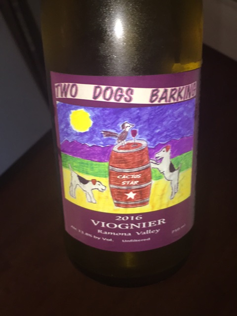 Cactus Star - Two Dogs Barking Viognier - 2016