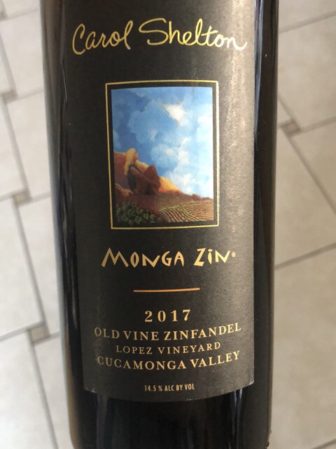 Carol Shelton - Monga Zin Old Vine Zinfandel - 2017