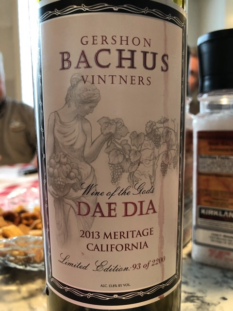 Gershon Bachus Vintners - Dae Dia Meritage - 2013