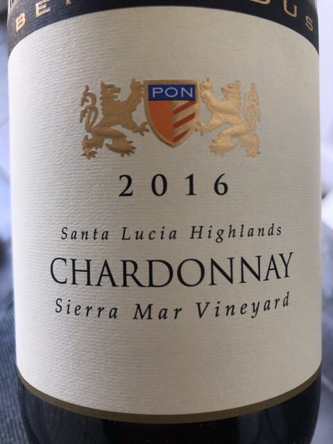 Bernardus - Sierra Mar Vineyard Chardonnay - 2016