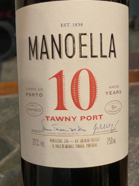 Wine &amp; Soul - Manoella 10 Years Anos Tawny Port - N.V.