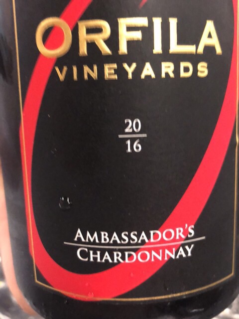 Orfila Vineyards - Ambassador's Chardonnay - 2016