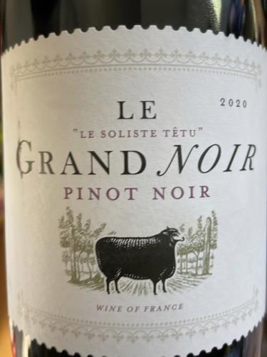Le Grand Noir - Le Soliste Têtu Pinot Noir - 2020