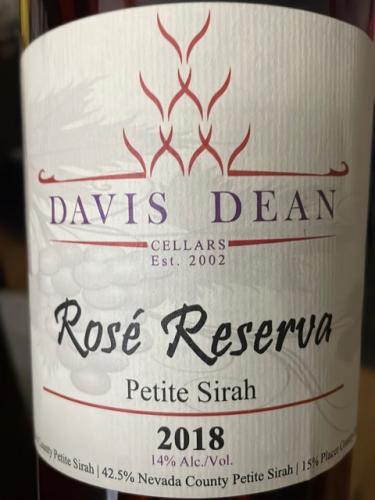 Davis Dean - Pitch Black Petite Sirah - 2018